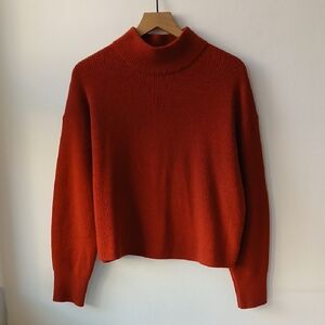 Lululemon Merino Wool Blend Ribbed Sweater Cayenne Women's 8